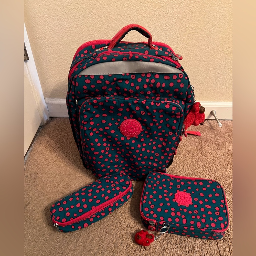 Kipling bag back with pencil case